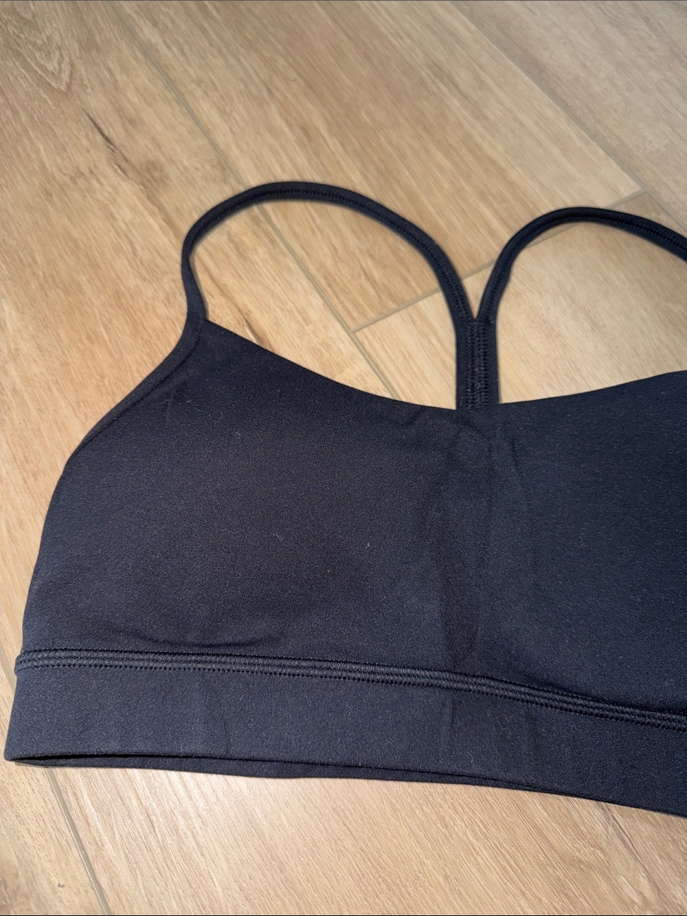 Black Strappy Sports Bra - Women Intimates & Sleepwear size small - Picture 2 of 3